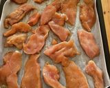 パパのオーブンで鶏胸肉ジャーキー作り方3写真