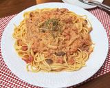 蟹のトマトクリームパスタ グルテンフリー作り方13写真