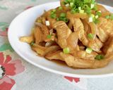 簡単節約☆玉葱かさ増し！鶏胸肉の生姜焼き作り方6写真