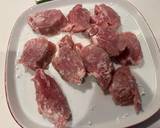 ギリシャ料理　豚肉とセロリのアブゴレモノ作り方2写真