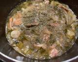 ギリシャ料理　豚肉とセロリのアブゴレモノ作り方8写真