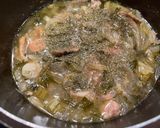 ギリシャ料理　豚肉とセロリのアブゴレモノ作り方8写真