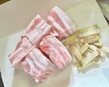 豚バラ肉ブロックと大根の梅干し煮作り方1写真