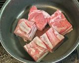 豚バラ肉ブロックと大根の梅干し煮作り方3写真
