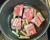 豚バラ肉ブロックと大根の梅干し煮作り方4写真
