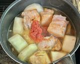 豚バラ肉ブロックと大根の梅干し煮作り方7写真