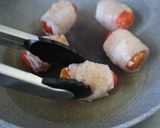 旨味の相乗効果！トマトの豚巻き照り焼き作り方4写真