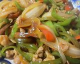 ピーマン玉ねぎ豚肉のコチュジャン甘辛炒め作り方4写真