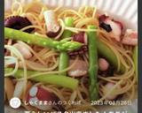タコと大葉のガーリックレモンパスタ☆作り方8写真