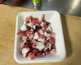 たこのガーリック炒め作り方1写真