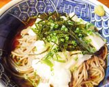 たたきとろろの冷たい汁蕎麦作り方2写真