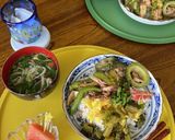 煮麺モロヘイヤ入り作り方4写真