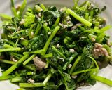 5分で!簡単パクチー(ニラ)の塩炒め…ず作り方2写真