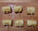 ヨウサマの減塩『農家の食事』油揚げの巻物作り方2写真
