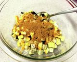 レンジで時短♪夏野菜カレートースト作り方3写真