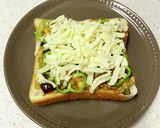レンジで時短♪夏野菜カレートースト作り方7写真