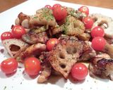 鶏もも肉とレンコンのさっぱりソテー♪作り方9写真