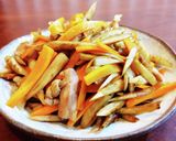 ごぼう鶏もも、ピリ辛炒め煮。作り方8写真