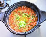 豚ニラもやしの赤味噌鍋作り方11写真