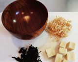 切り干し大根と高野豆腐のかんたん味噌汁作り方1写真