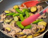 豚肉となすのにんにくしょう油炒め作り方8写真