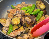 豚肉となすのにんにくしょう油炒め作り方10写真