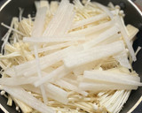 大根とえのきのケチャップ炒め作り方1写真