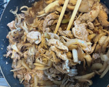 キノコでカサ増し！豚こまの生姜焼き作り方5写真
