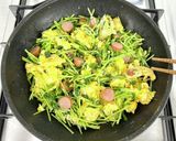 味付け２つ★豆苗とウインナーの中華卵炒め作り方7写真