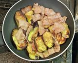茄子で目玉焼き作り方4写真