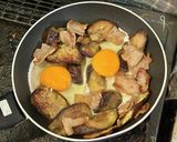 茄子で目玉焼き作り方5写真
