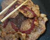 ソース味でご飯がすすむ ガッツリトンテキ作り方5写真