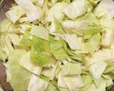 ピリ辛✾キャベツと 鶏ささみのトマト煮作り方2写真