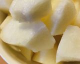 ザク切り梨のリキュール漬けデザート作り方1写真
