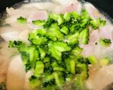 リゾット風●鶏肉とゴーヤーのWチーズ雑炊作り方2写真