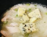 リゾット風●鶏肉とゴーヤーのWチーズ雑炊作り方3写真