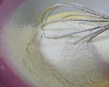 カロリーオフ✲とろとろ桃のシフォンケーキ作り方3写真