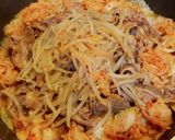 味付牛肉でチーズタッカルビ風作り方6写真