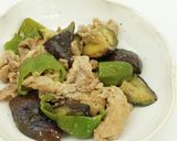 秋茄子と豚肉のニンニク醤油炒め（減塩）作り方7写真