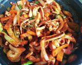 オジンオポックム（イカの甘辛炒め）作り方6写真