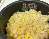 ♡とうもろこしのバター醤油炊き込みご飯♡作り方4写真