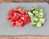 ☆簡単☆アボカドとトマトの白だし昆布和え作り方1写真