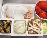 鶏もも肉と冷凍したトマトとナスのカレー作り方1写真
