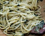 すり鉢で作るバジルのパスタ(リングイネ)作り方9写真