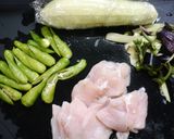 レンジで簡単！ピリ辛☆ししとう鶏むね茄子作り方1写真