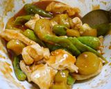 レンジで簡単！ピリ辛☆ししとう鶏むね茄子作り方4写真