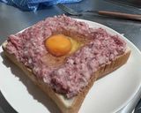 悪魔の夜食コンビーフオープンサンド作り方4写真