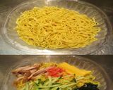 美味ドレと餃子のたれで冷し中華!作り方1写真