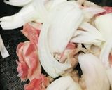 シンプル具材で作る●豚玉子丼作り方1写真
