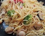 つぶとホタテ入りパスタ作り方6写真